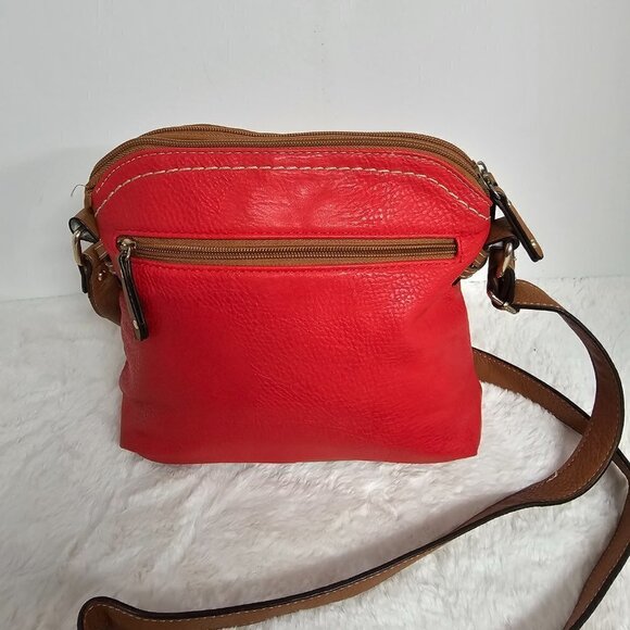B.O.C. Red Faux Leather Crossbody Bag - Picture 4 of 15
